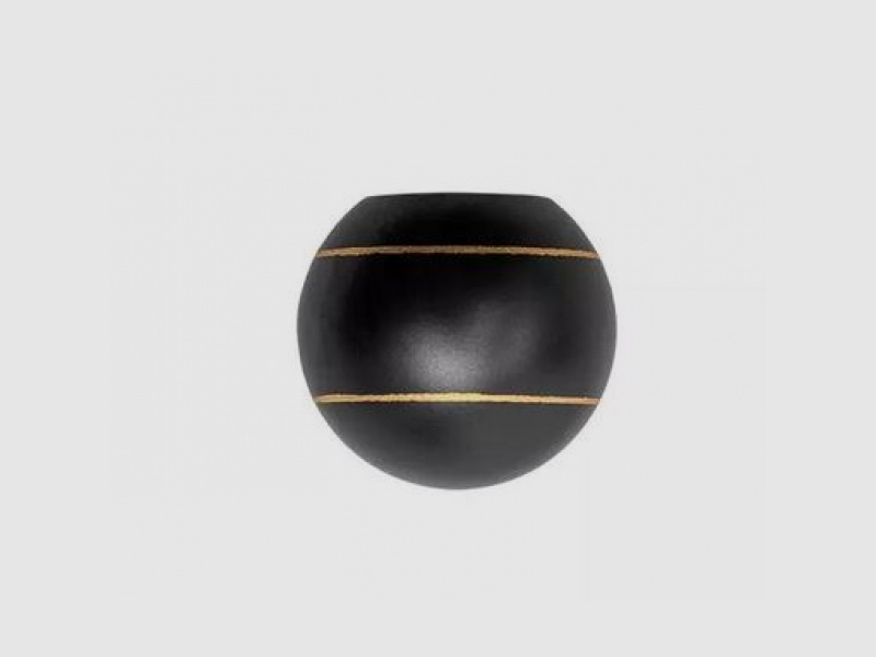 Bola de agarre de cámara Blaser Selous de acero negro con incrustación de oro