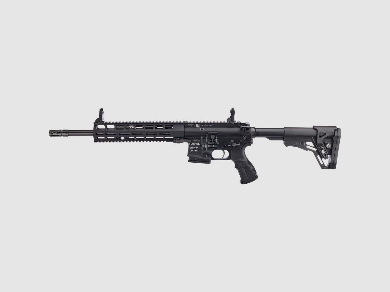 Haenel Karabin Samopowtarzalny CR 223 M-LOK Osłona Rękojeści .223 Rem. Długość Lufy 368 mm | Bezpośredni Spust Długi Czarny Nie Zatwierdzony Sportowo