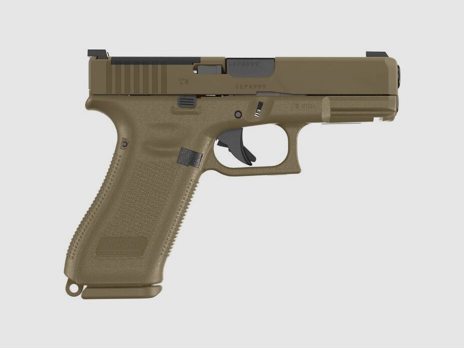 Glock Pistool G19X MOS Pistol Set 9 mm Luger 4" / 10,2 cm Coyote, Crossover