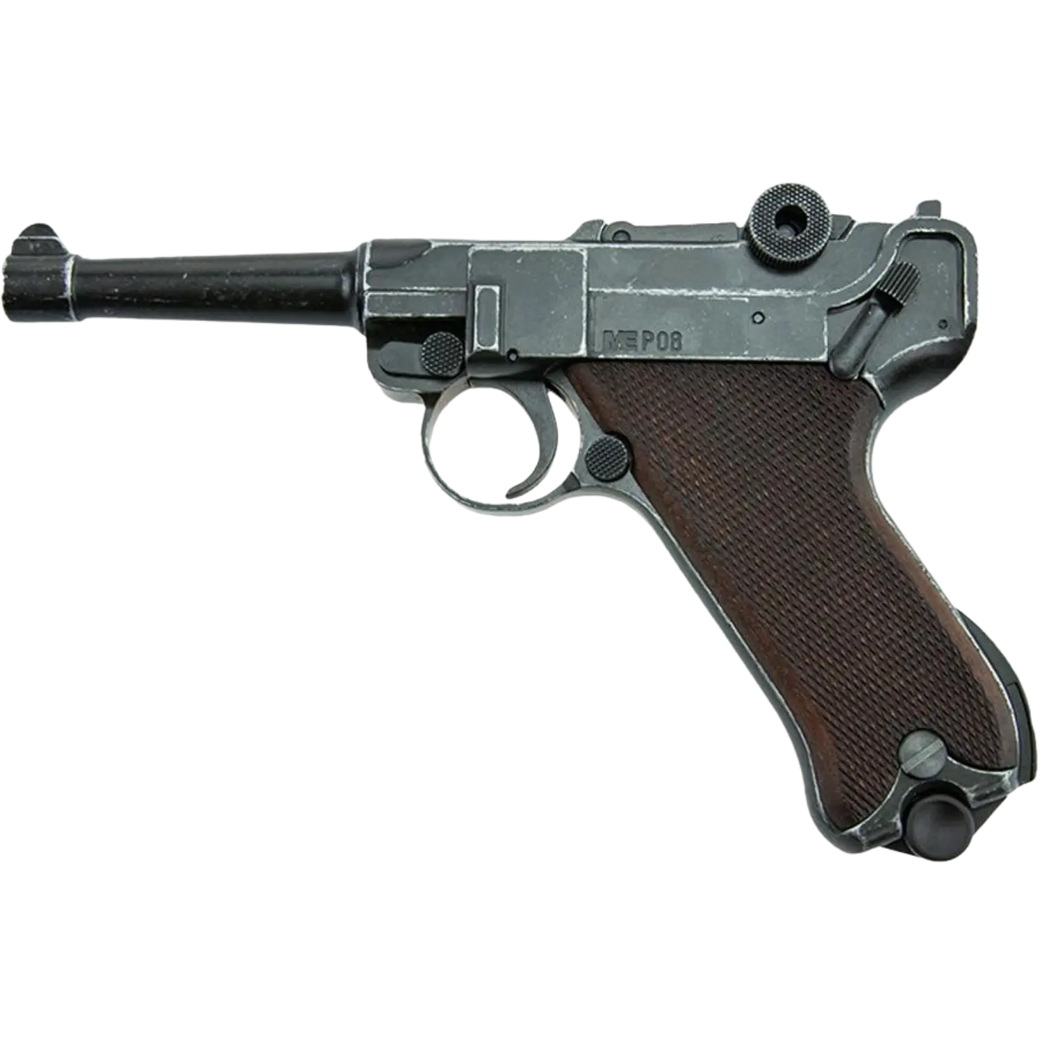 ME P08 Blank Firing Gun 9mm Antique Look with Wooden Grip
