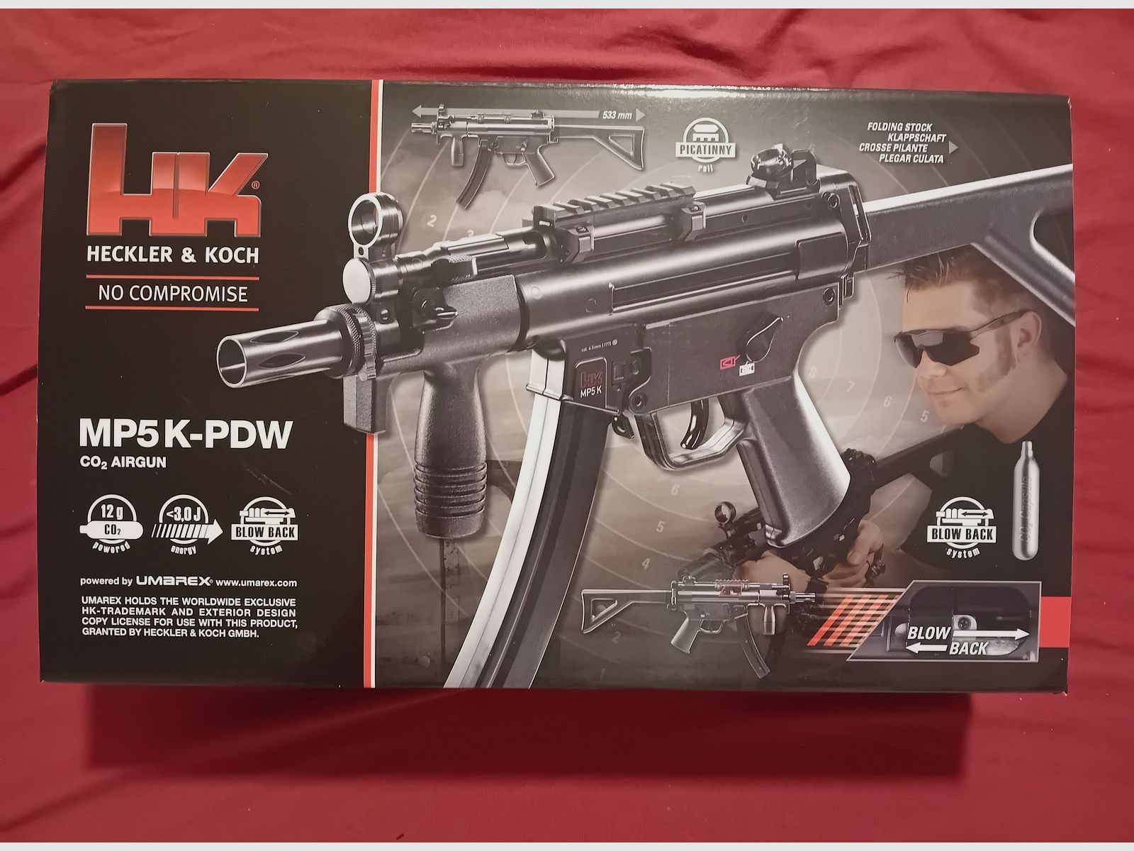 Heckler & Koch MP5 K-PDW CO2 Maschinenpistole 4,5 mm BB Blowback