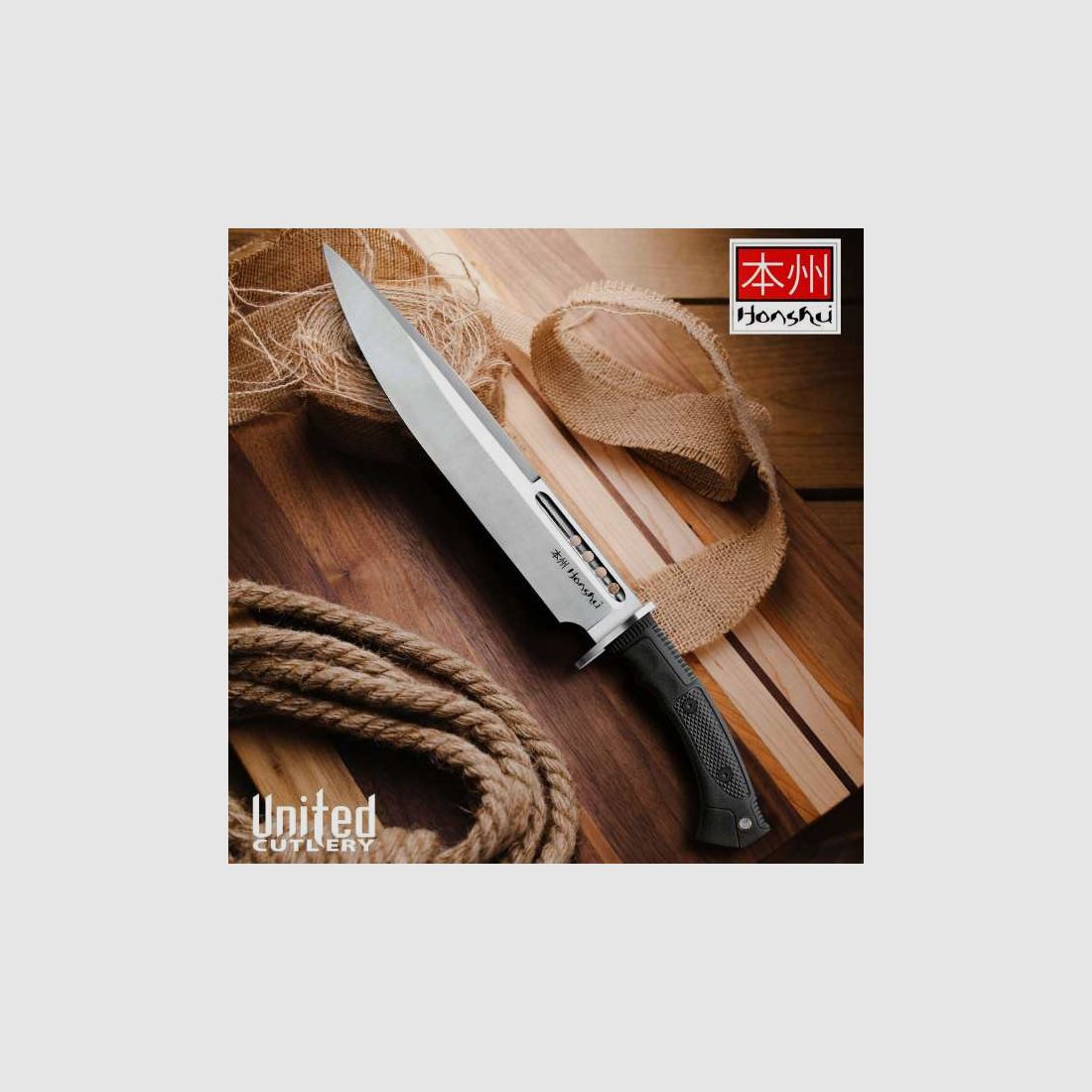 United Cutlery Honshu Boshin Toothpick Messer mit Lederscheide