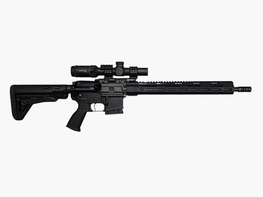 Lux Def Tec L5L AR15 (long handguard) semi-automatic rifle 223Rem Vector Forester 1-8x24L4 + Schmeisser SM30 QM Cantilever Mount