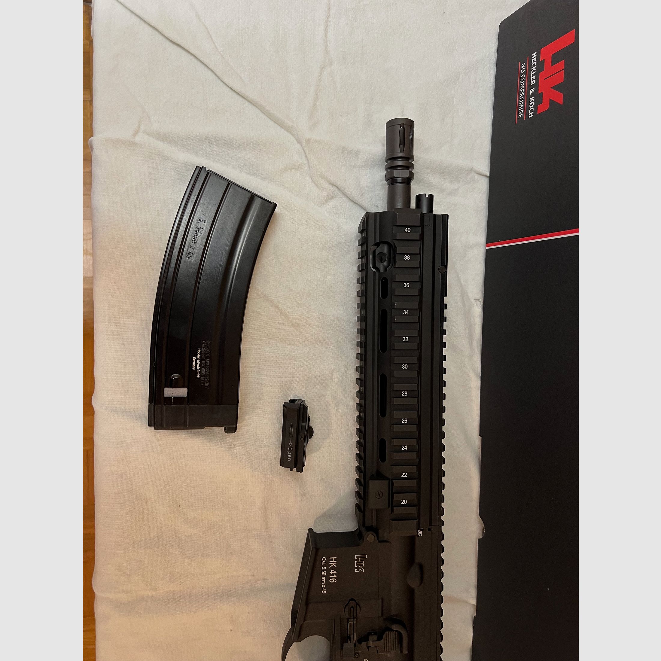 Umarex VFC Heckler & Koch HK416 A5 Airsoft Vollmetall Gas-Blow-Back 6mm BB nero - Generazione 3 nuovo leggermente graffiato handguard NP 650€