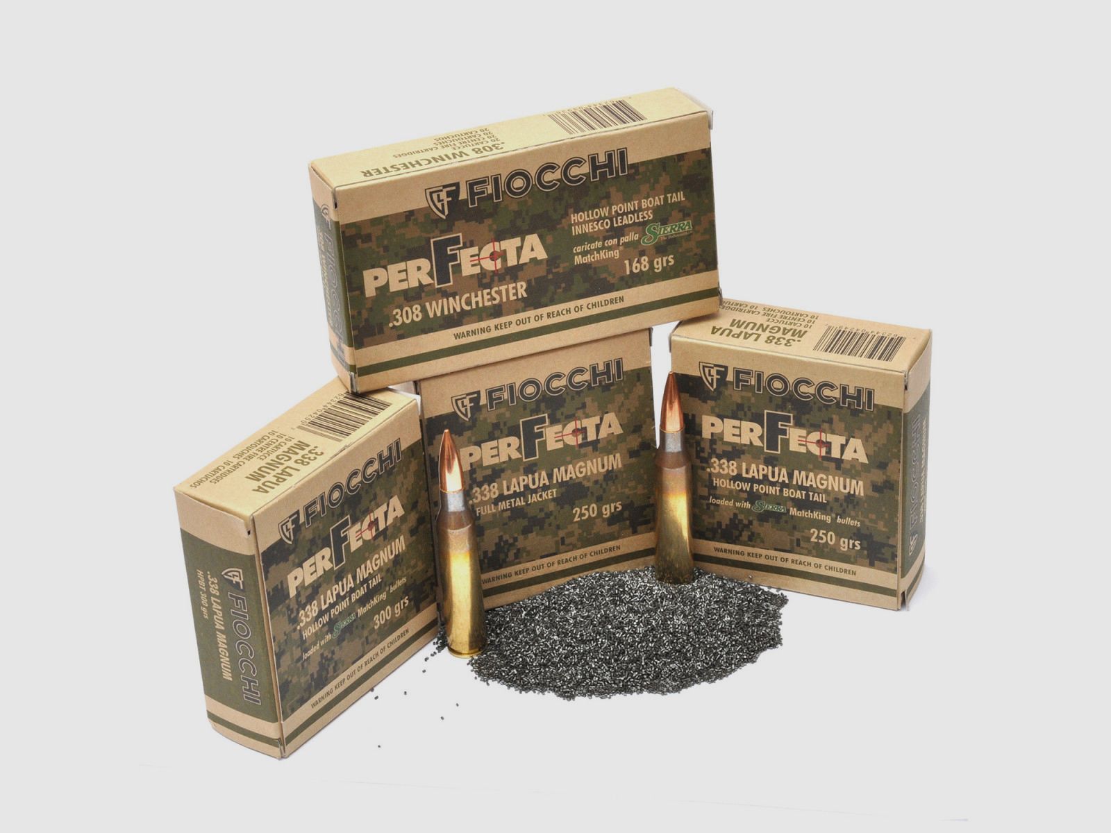 .338 Lapua Magnum Fiocchi HPBT 300 gr/19,4 g