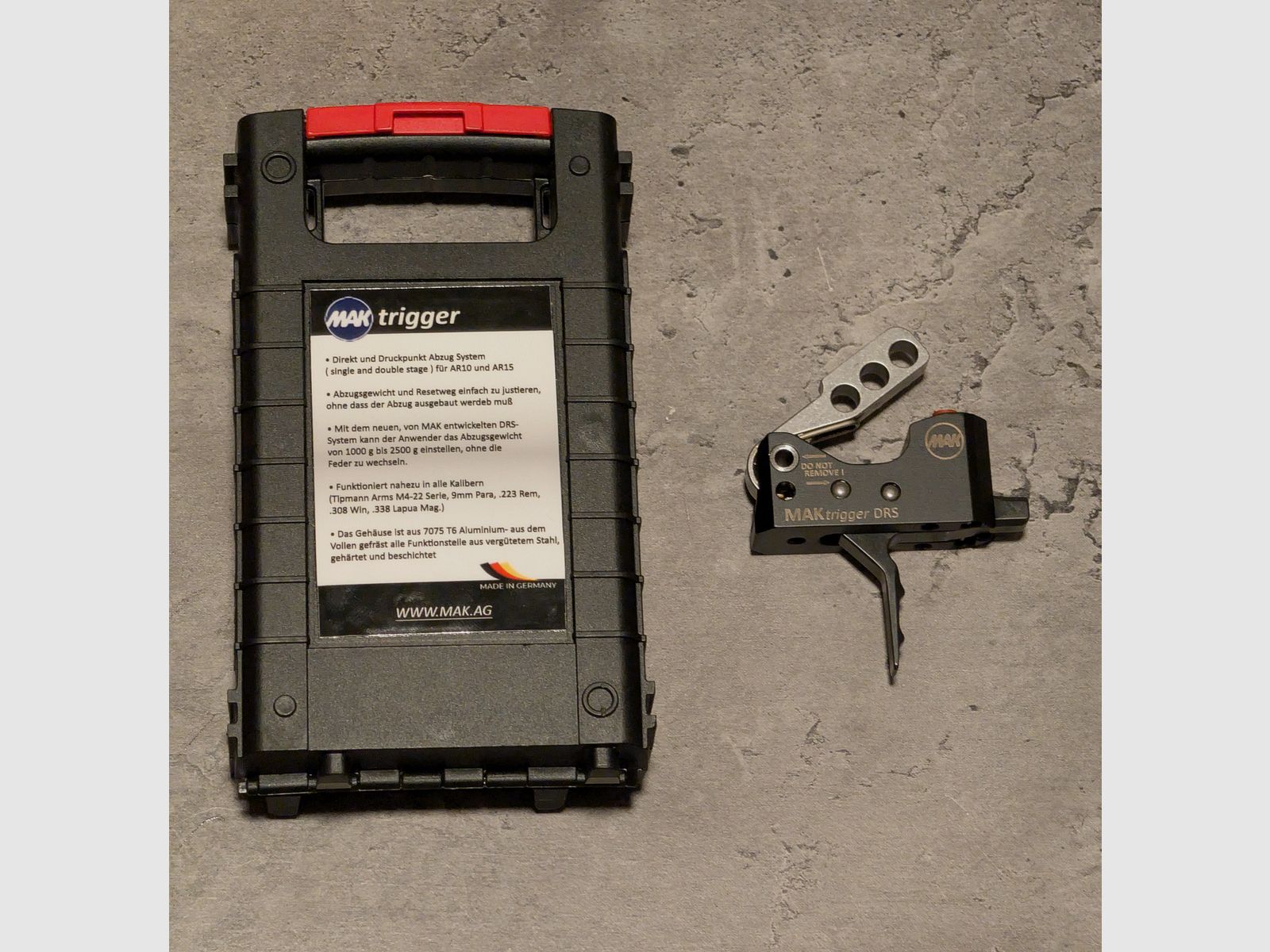 AR15 Abzug MAK DRS Match Voll vertstellbar