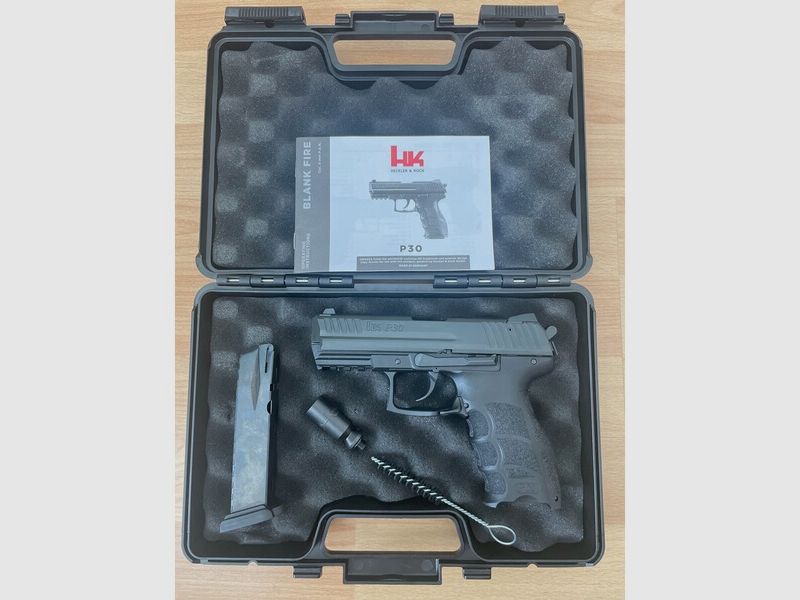 Heckler & Koch P30 Schreckschusspistole (PTB-nummeriert) im neuwertigen Zustand