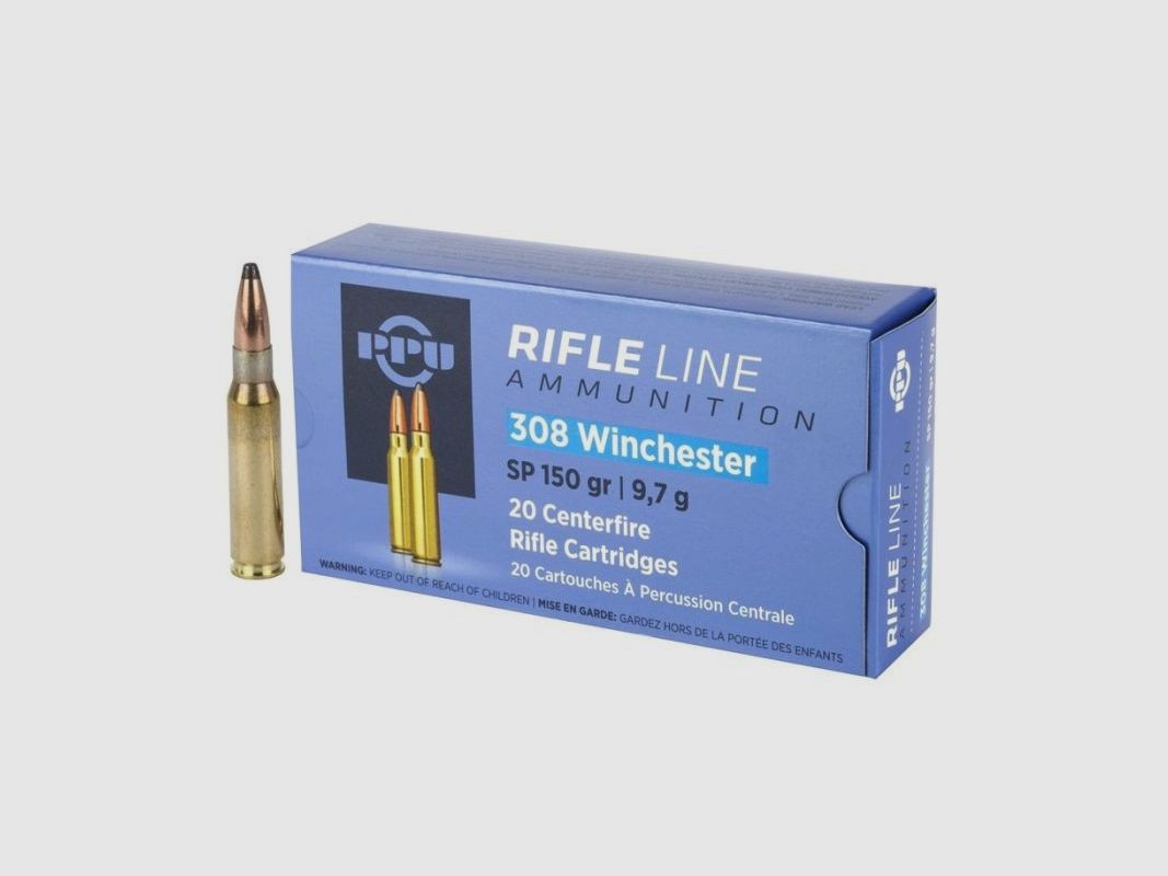 PPU Munition .308 Win. SP 150gr, Bild 2 von 2
