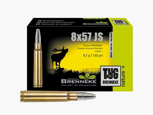 Brenneke 8×57 IS TUG nature+ 9.7g/150grs.