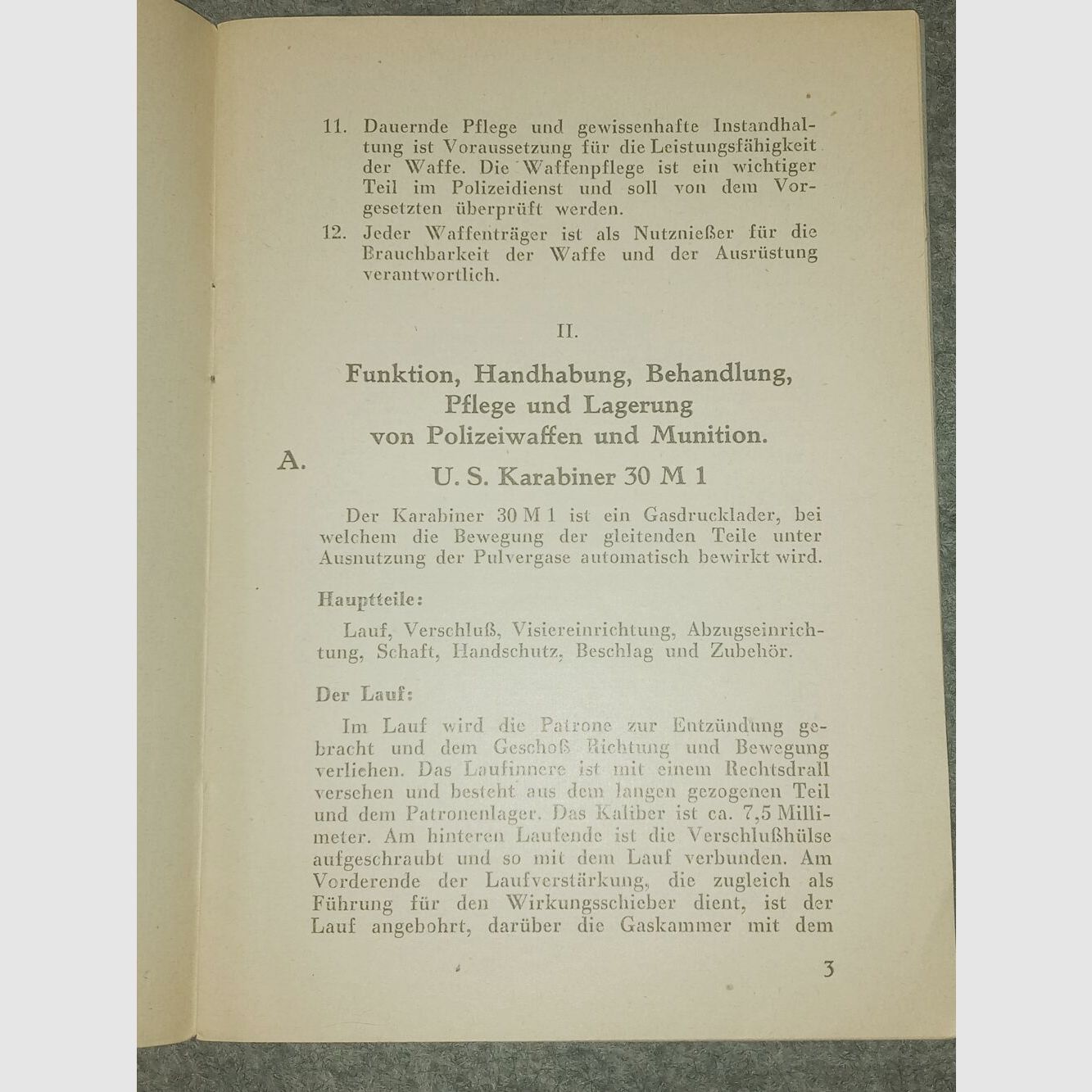Police weapons US occupation zone Military & Police / 30M1 Carbine