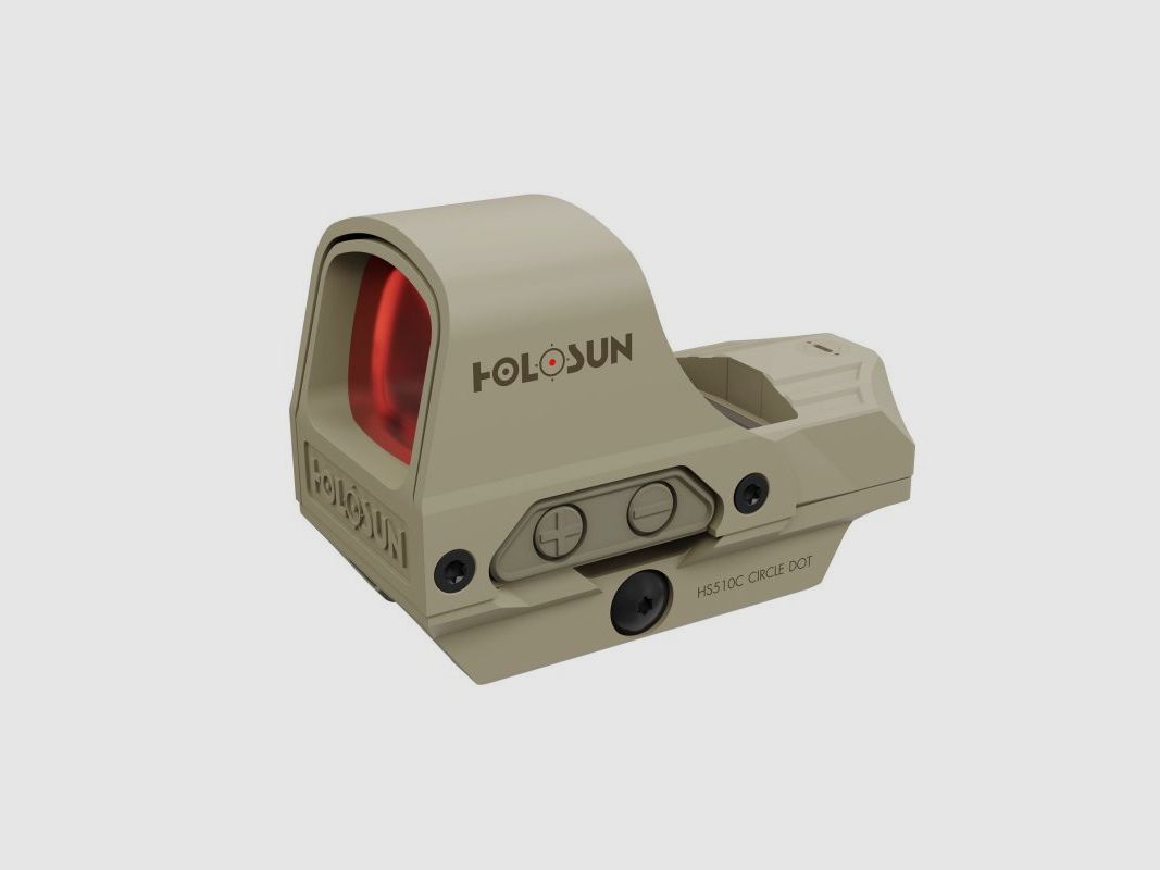 Holosun Mirino Reflex HE510C-GR-FDE con reticolo verde: Punto 2MOA, Circledot 65MOA e Cerchio 65MOA, immagine 8 di 8