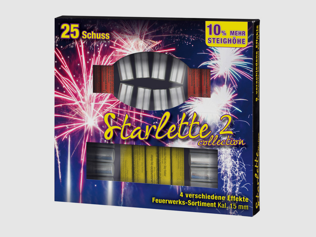 Pyro Umarex Starlette Collection 2 Feuerwerkssortiment 25er Blister (P18)