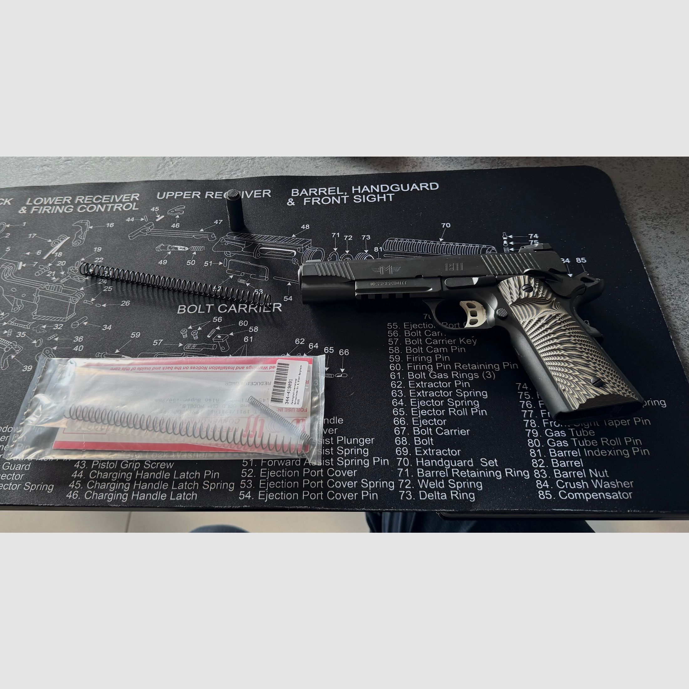 Pistole Messerschmitt 1911 Schwarz PC9 5″, Kal. 9mm