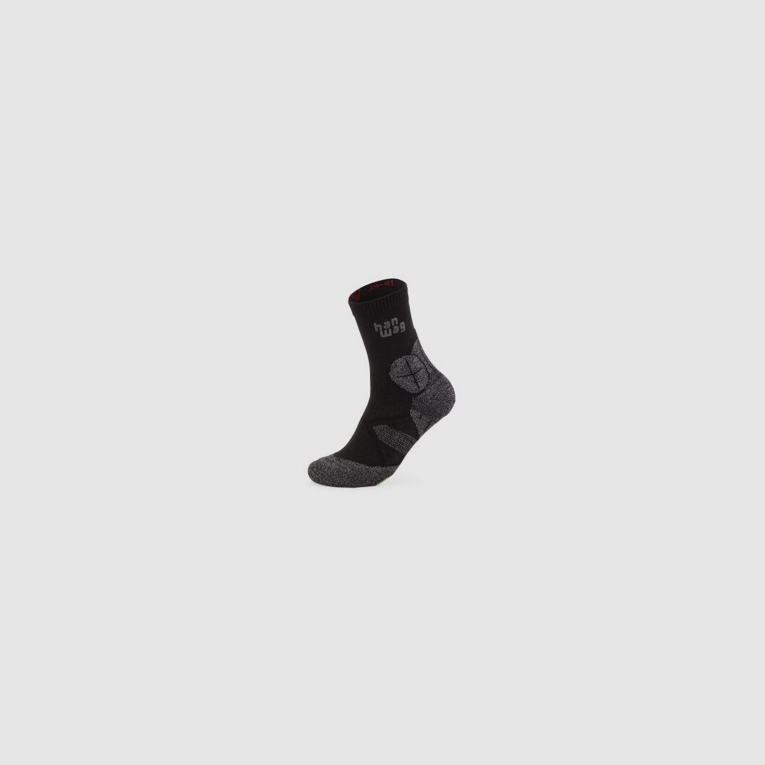 Han Wag Unisex Hike Socke Asphalt/Green 36-38