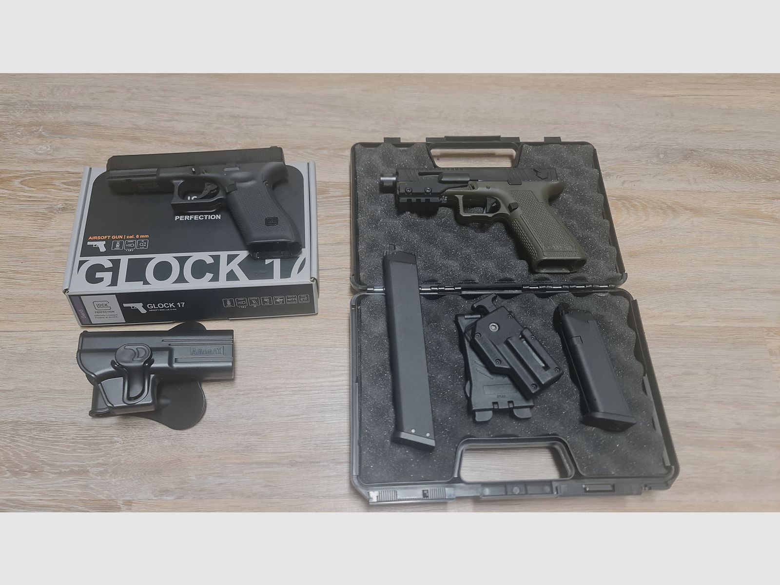 Airsoft Pistole Novritsch SSP18 GBB, VFC Glock 17 Gen5 GBB
