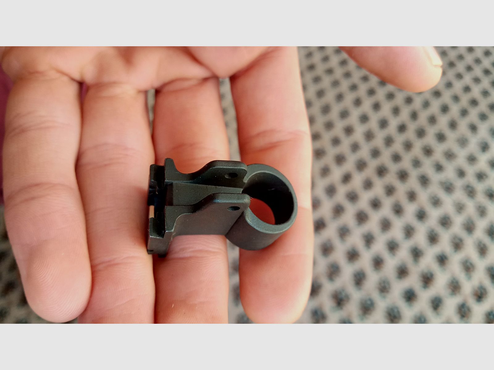 Unassembled AK combo corn holder / gas block -> Perfect for Zastava Iraqi Tabuk build (Galil RK62 Vektor R4 and clones)