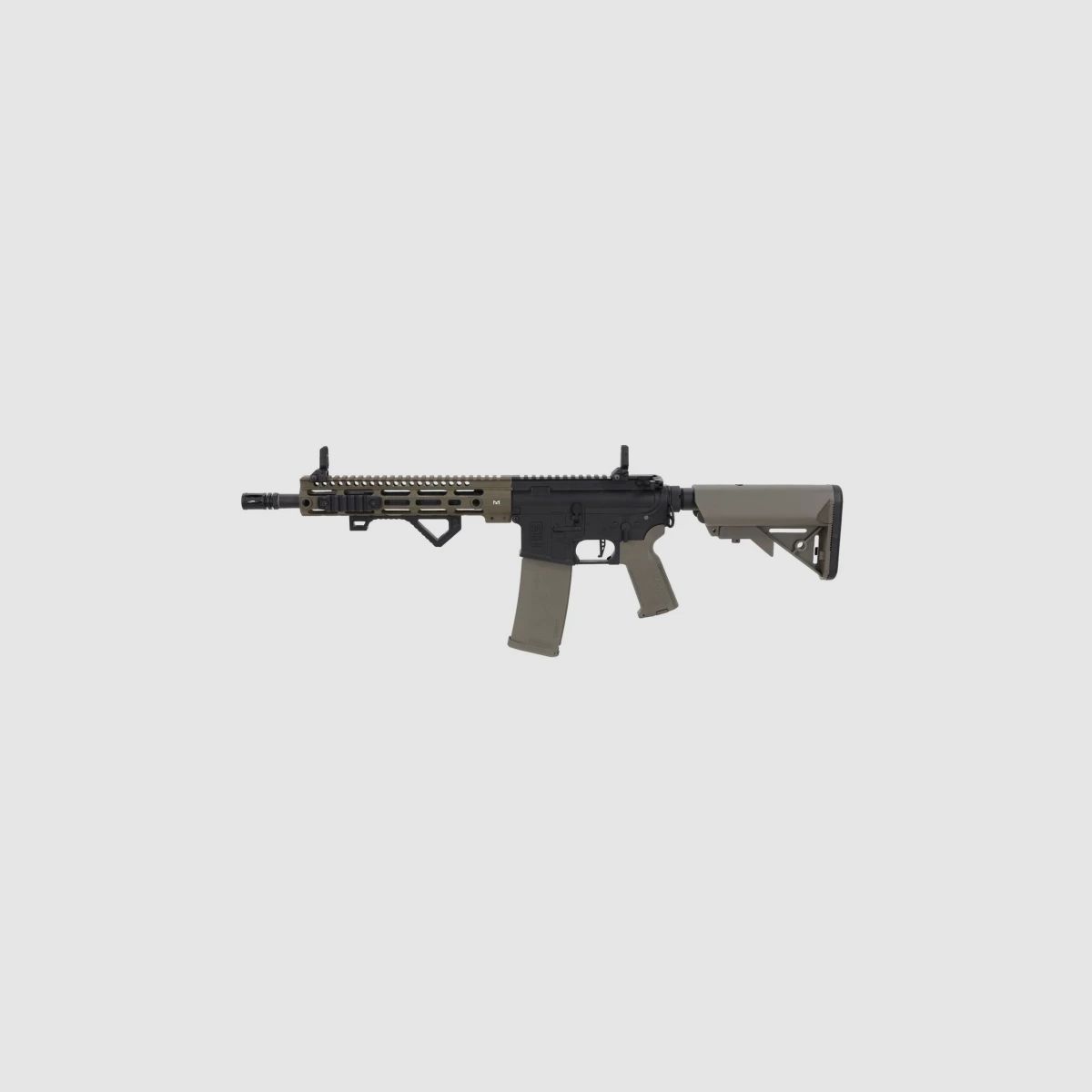 SA M4 Carbine M-LOK (SA-P20 PRIME™ Aster II ETU BLDC™) Rifle Airsoft Libre a partir de 18 - Negro/Oliva -F-