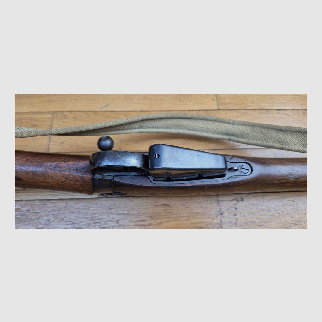 Buena Carabina Lee-Enfield N°4 MKI – Cal. .303 British – 10 disparos – Arsenal de Fazakerley de 1944 – Buena mecánica – Maderas hermosas y cañón muy bueno – Correa – TBE+, imagen 11 de 30
