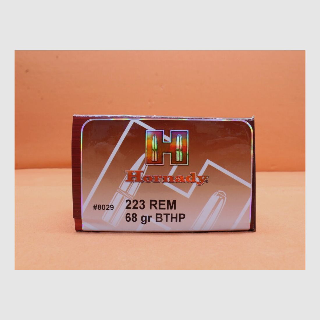 Hornady Patrone .223Rem Hornady 68grs BTHP (8029) VE 50 Patronen/ 4,41g Hohlspitz-Torpedoheck-Match