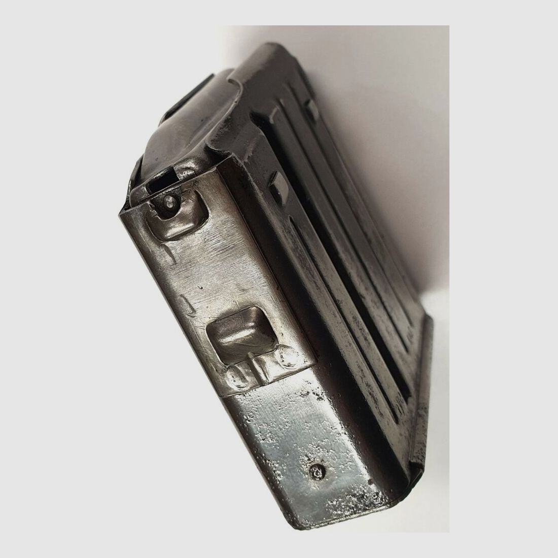 Olympia Büromaschinenwerke A.-G., Erfurt Mainzerhofplatz Seltenes Magazin für Gewehr 43 / Karabiner 43, G43 / K43 "aye"
