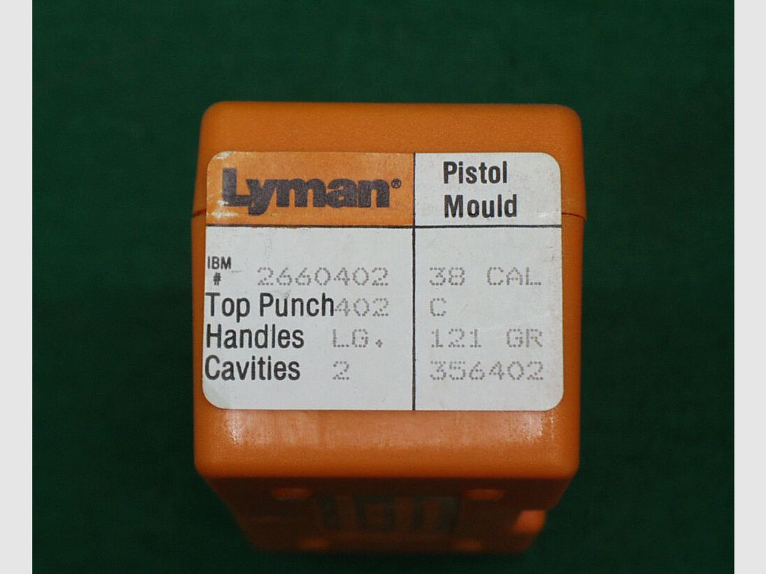 Lyman	 Moule Kal.38