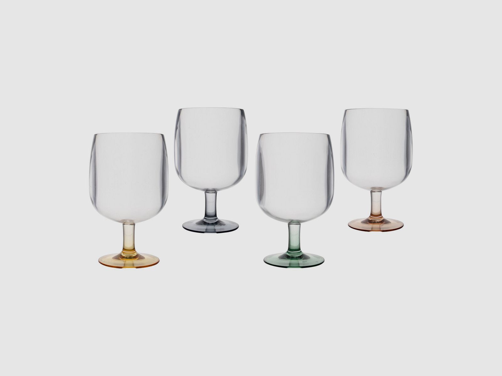 4-piece colored wine glass set, image 2 of 6