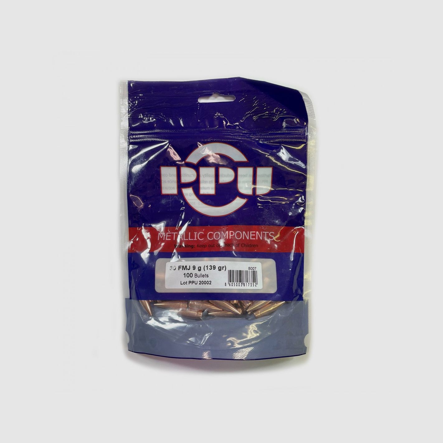 PRVI PARTIZAN GESCHOSSE FMJ 30 (.308) 139GR 100ST.