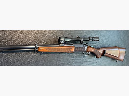Tikka Bockbüchsflinte Kal. 12/70 & .222 Rem. mit 3–9x40 Zielfernrohr und Mündungsbremse