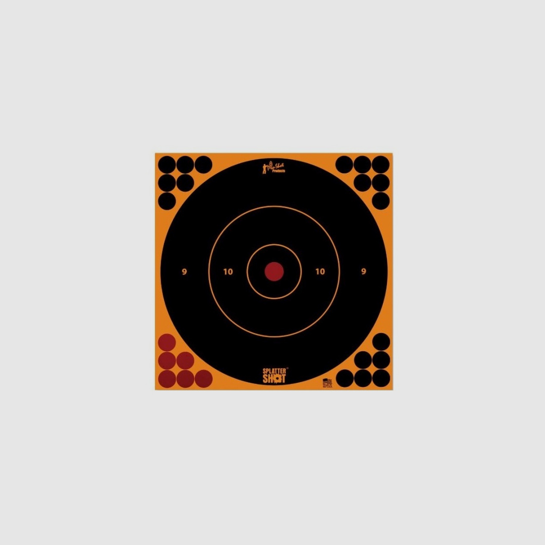 5 Scheiben Bullseye orange 30cm