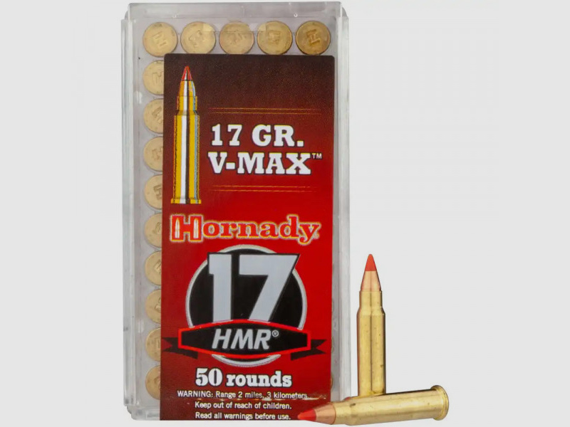 HORNADY .17HMR VARMINT EXPRESS- 17 GRS - V-MAX - 50 SCHUSS