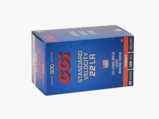 CCI Standard Velocity, .22lr, calibre
