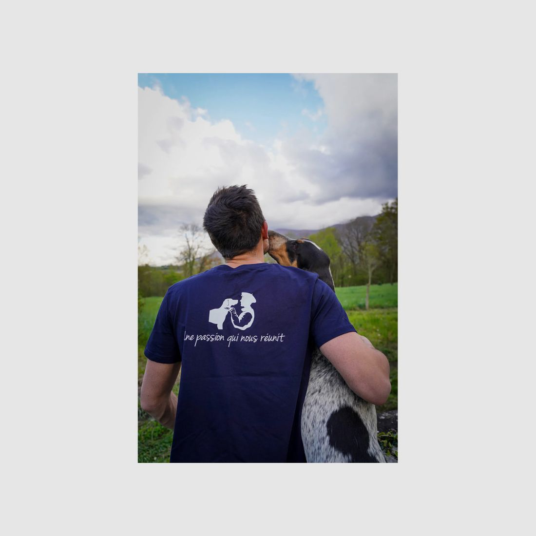 T-SHIRT JAGD TRICOLORE EINE LEIDENSCHAFT, DIE UNS VEREINT - NAVY, Bild 1 von 2