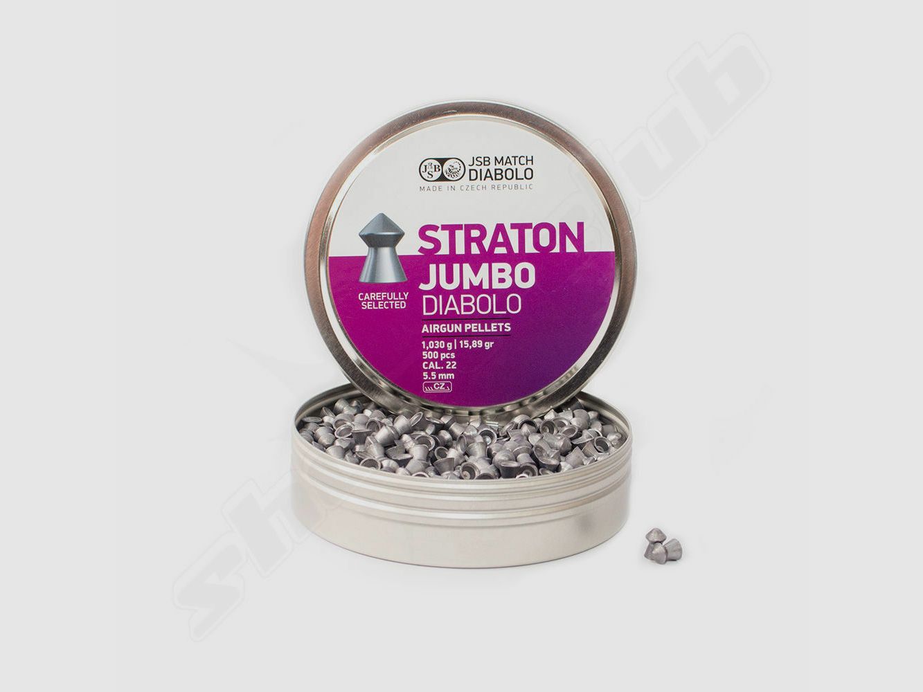 JSB Straton Jumbo Pointed 5.5mm / 1.030 g / 500 pcs, image 1 of 2