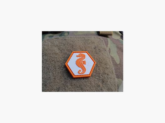 JTG Seepferdchen 3D Hexagon Rubber Patch fullcolor