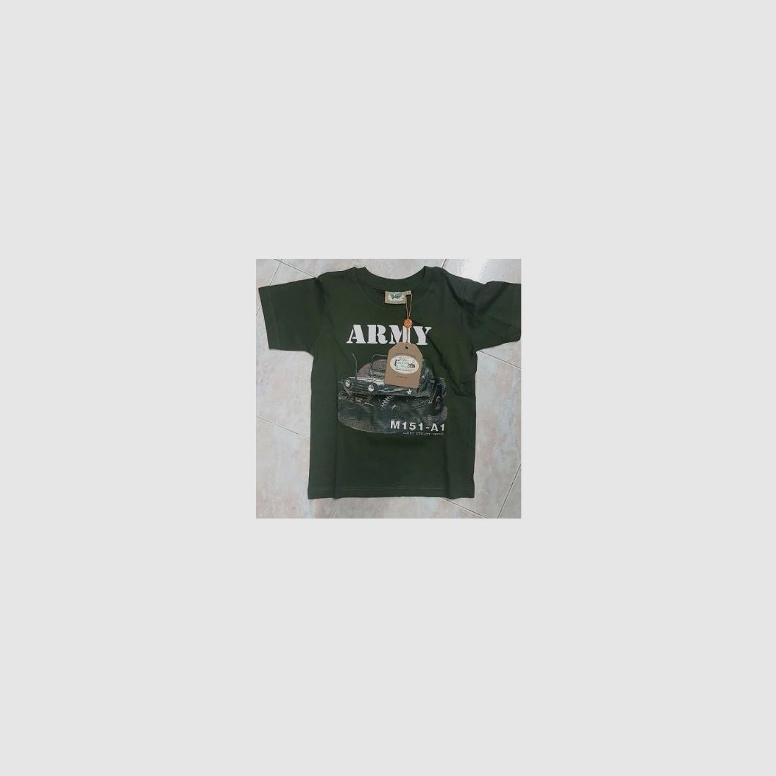 Kinder Jagd T-Shirt grün Mod. 94256 Army, Bild 1 von 2