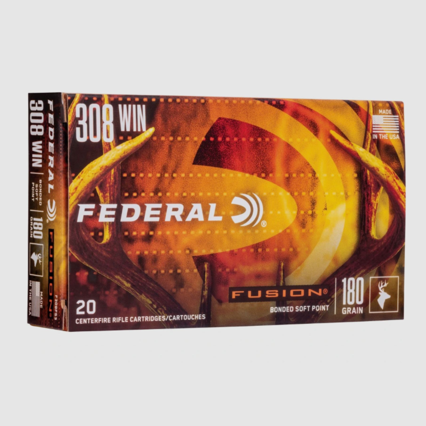 Federal Ammunition 2007942 .308 Win. Fusion 11,7g 180grs. 20 stuks