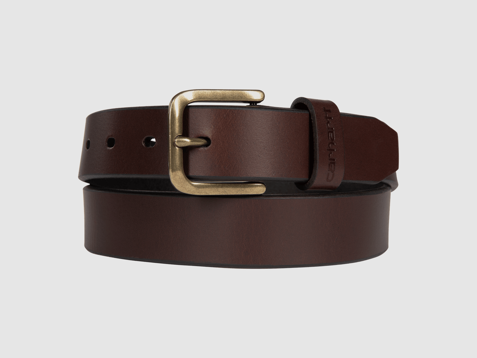 Cinturón de cuero Carhartt Bridle para mujeres marrón oscuro MED