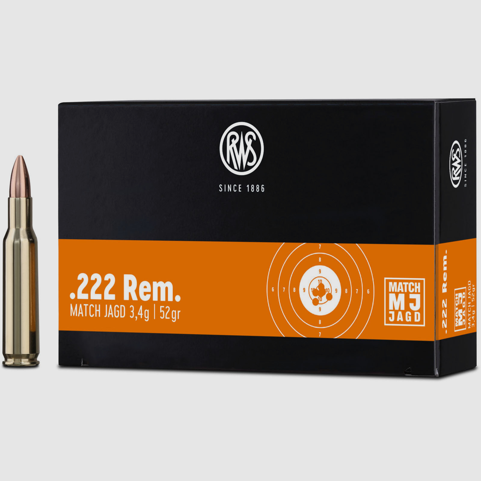 RWS .222Rem Match-Jagd 3,4g - 52gr.