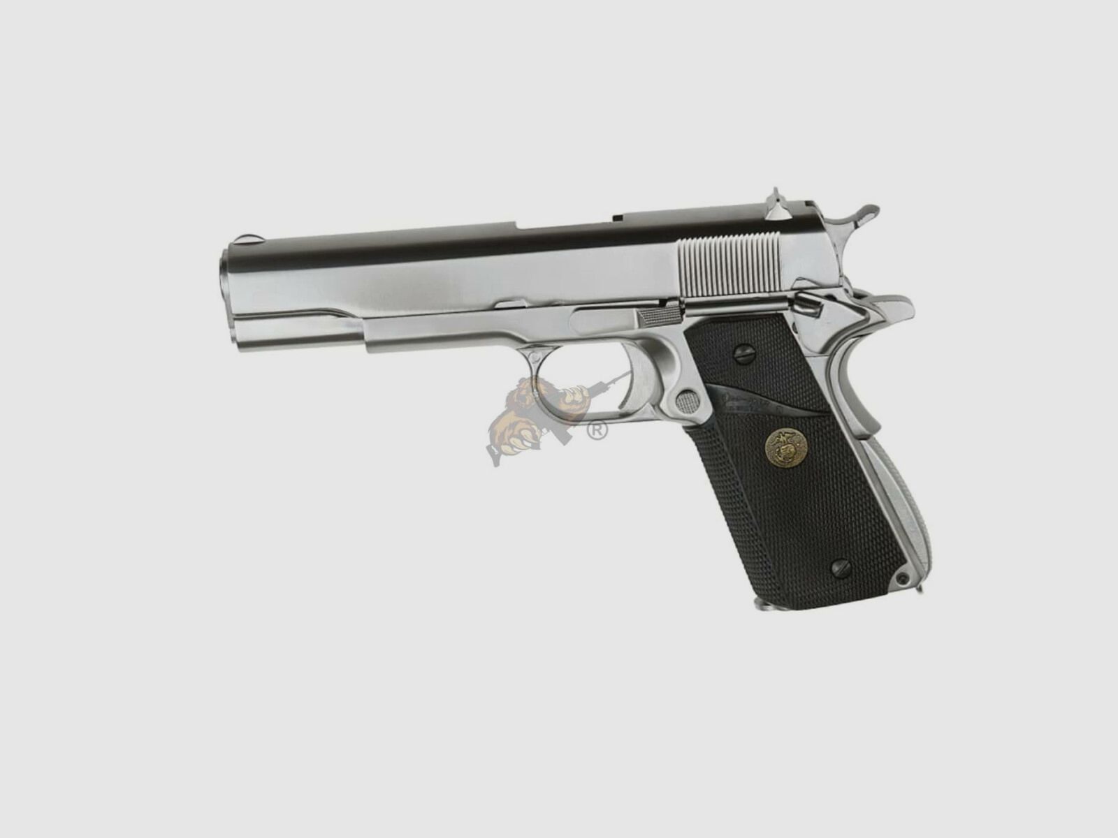 M1911 MEU Full Metal, GBB Silber -F-
