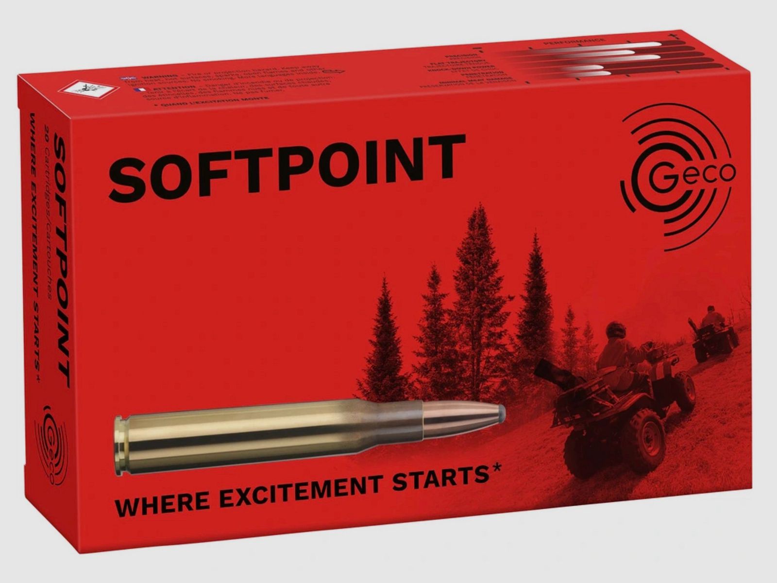 Geco 2311842 9,3x62 Softpoint deelmantel 16,5g/255grs. 20 stuks.