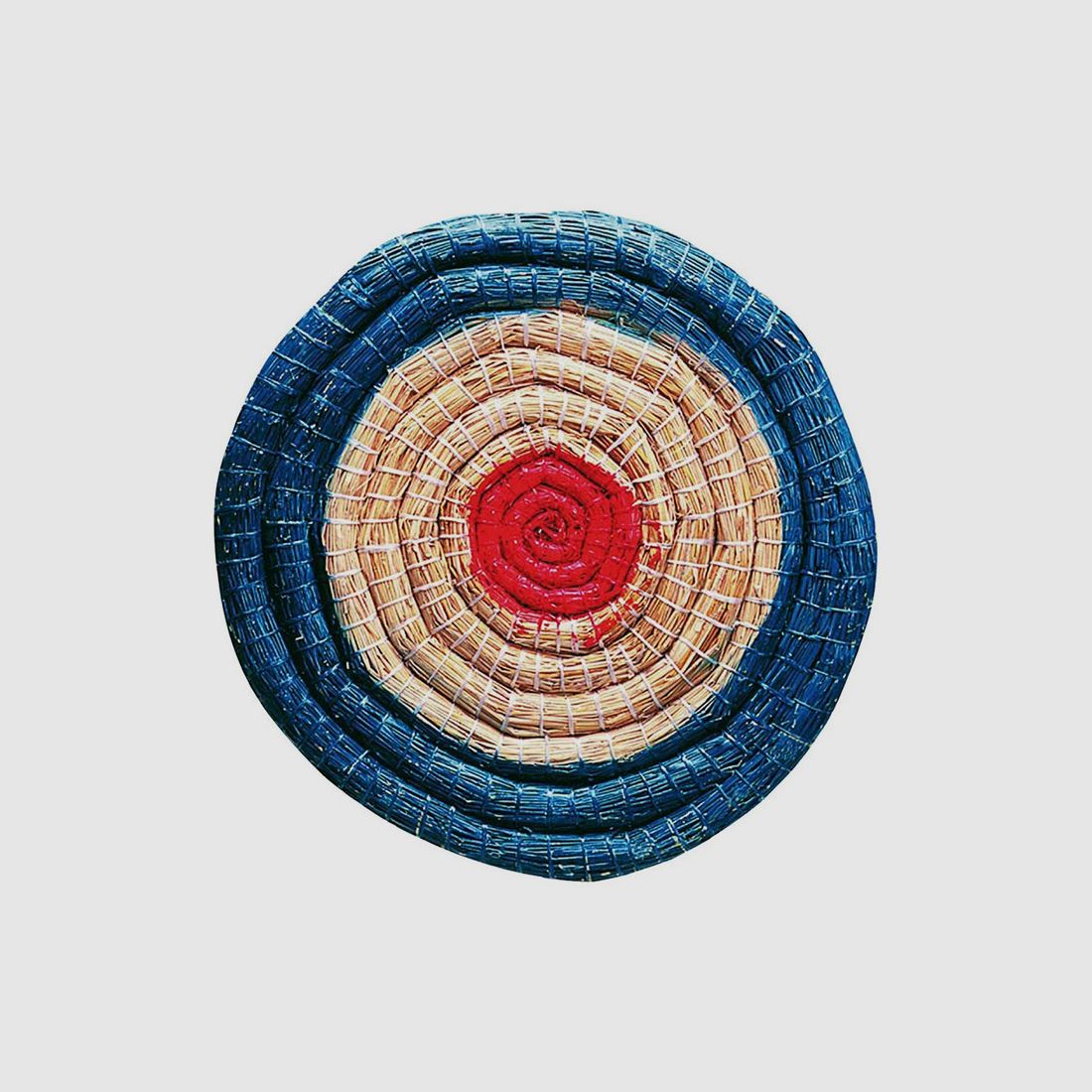 robuste Strohzielscheibe fĂĽr Bogen und Armbrust dreifarbig Durchmesser 60 cm 6 cm dick