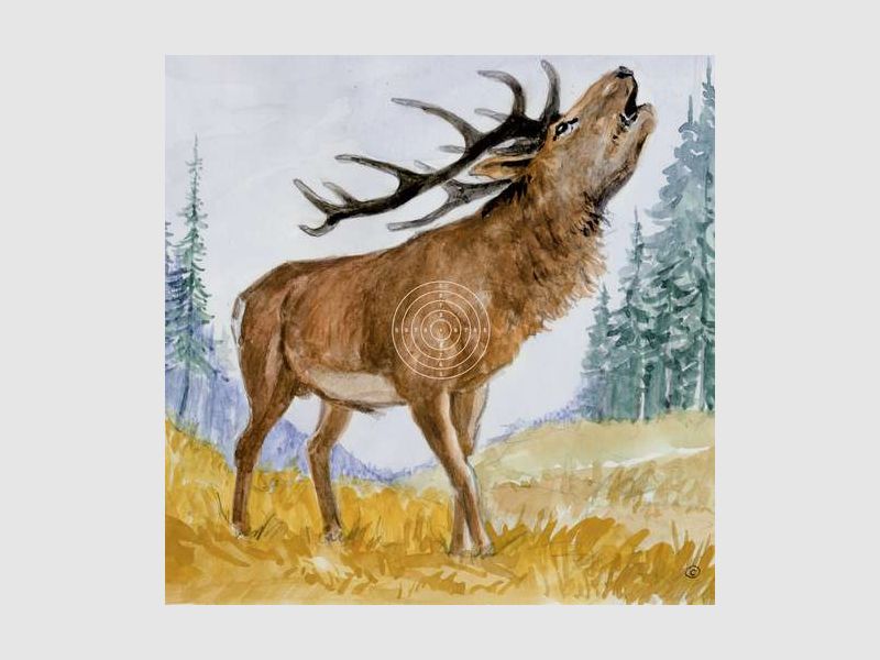 Eggerdruck Zielscheibe Hirsch Luftgewehr, Bild 1 von 5