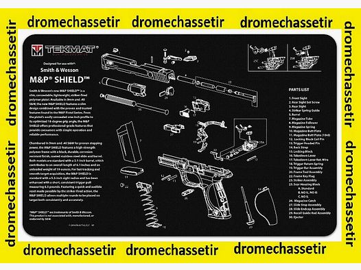 Mata do czyszczenia neoprenowa dekor Pistolet Smith & Wesson Shield