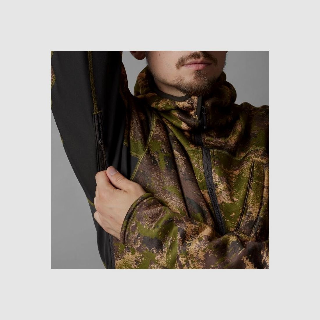 Härkila Herren Fleecehoodie Deer Stalker Camo