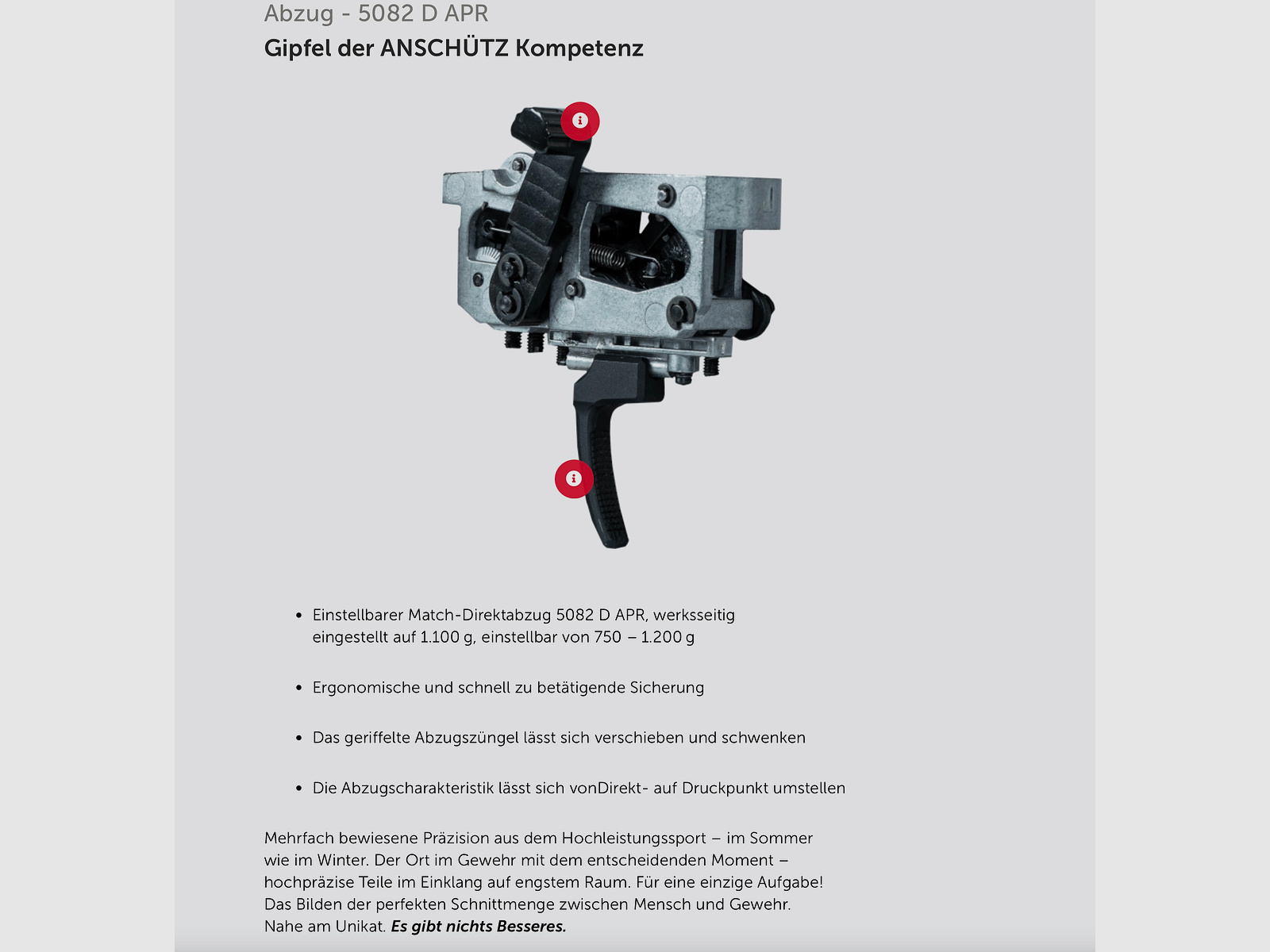 J.G. Anschütz 1782 D APR Grey 6,5 Creedmoor Gold "TIN" im ACC Premier Chassis von MDT M18x1 660 LL