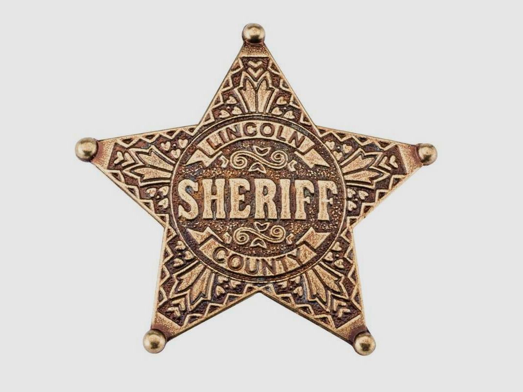 Sheriff star - gray sheriff star, image 4 of 4