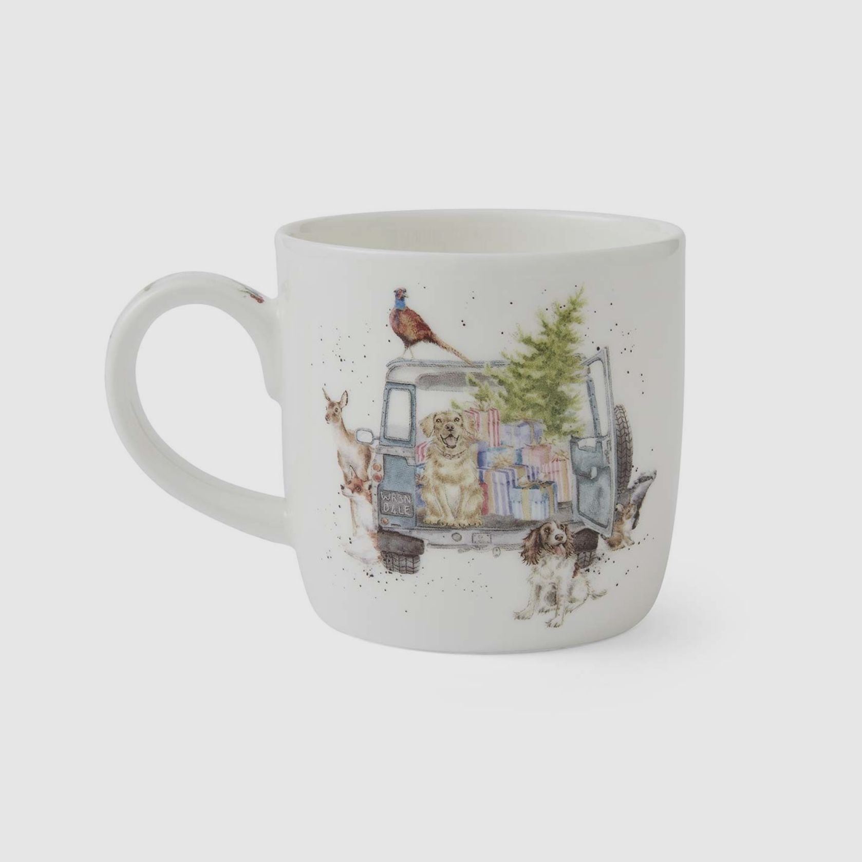 Wrendale Tasse 'Driving Home Christmas' - XMas Tiere