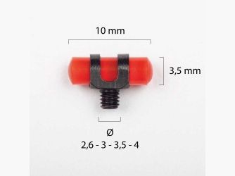 Eisport PUNTO MIRA ESCOPETA Nº 10. ø 2,6mm. ROJO