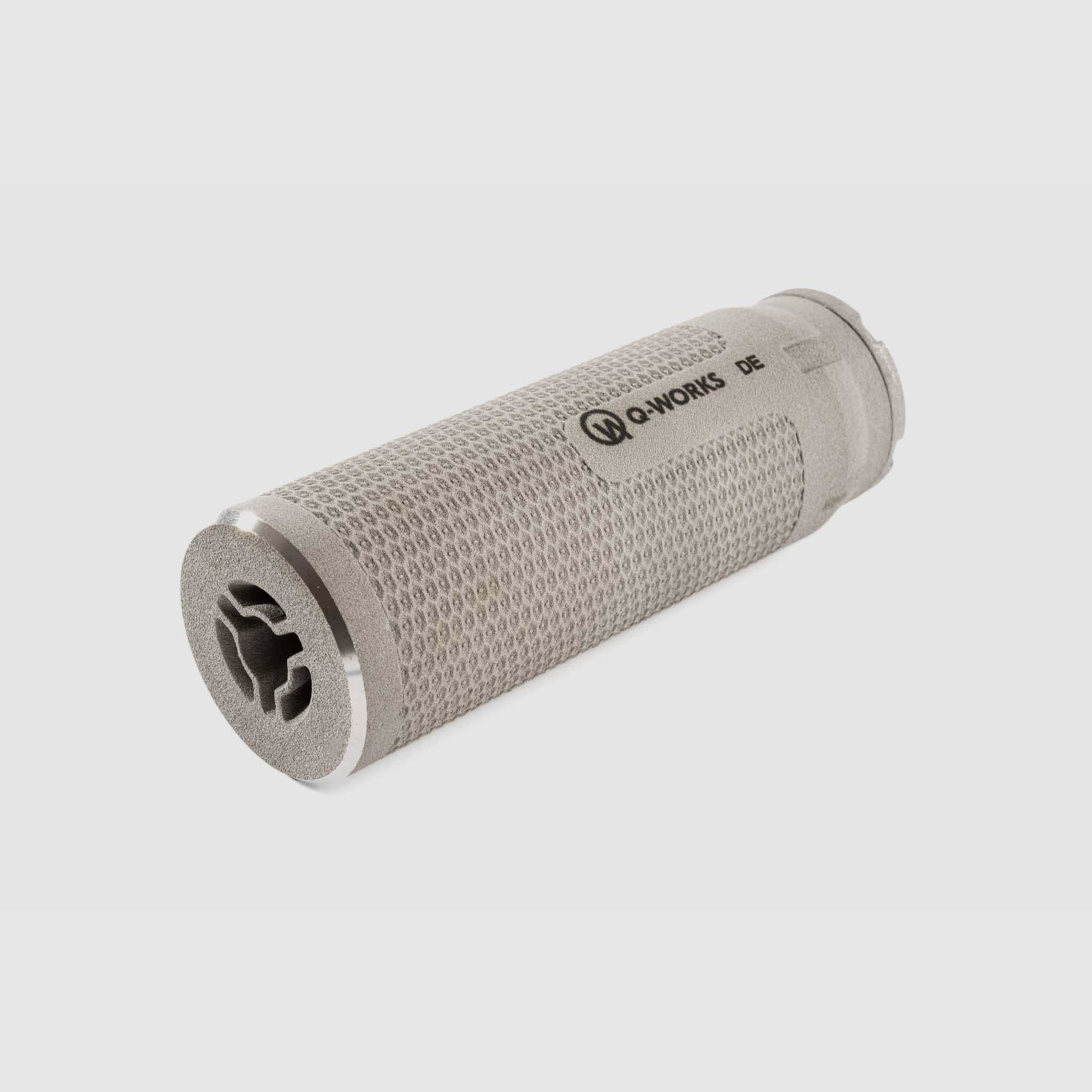 Q-WORKS Hunt Pro Silencieux - Raw Titanium - .338, M13x1 (LH)