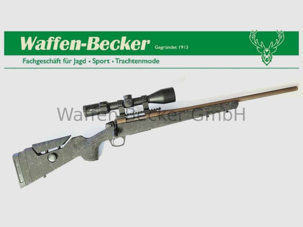 Bergara / CVA Bergara / CVA Cascade LRX Synthetic Kal. .308Win. Sniper Grey Camo LL:51 8-24UNEF Gewinde + Zielfernrohr Meopta MeoSport R 3-15x50